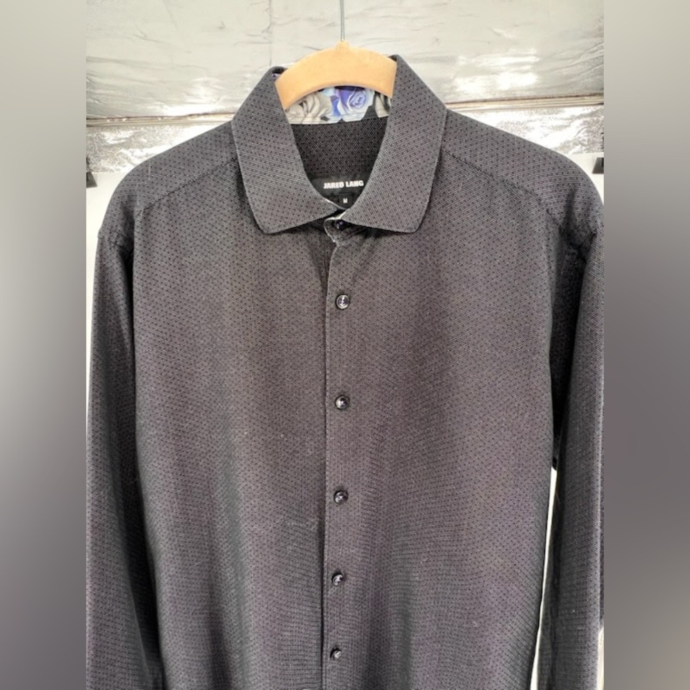 Euc Jared Lang Contrast Reverse Button Down Shirt - image 4